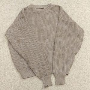 Men's Comfy Grey Knitted Sweater